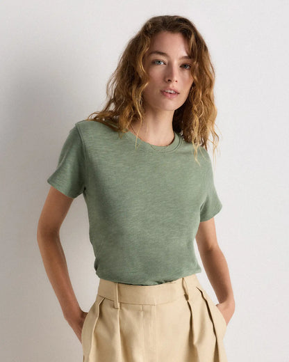 100% Organic Cotton Slub Crewneck Tee