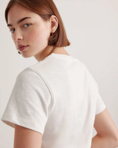 100% Organic Cotton Slub Crewneck Tee