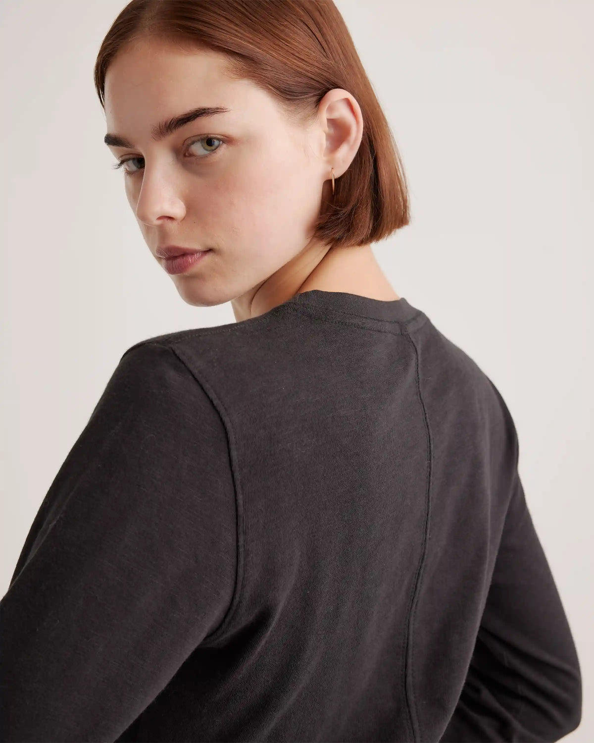 100% Organic Cotton Slub Long Sleeve Tee
