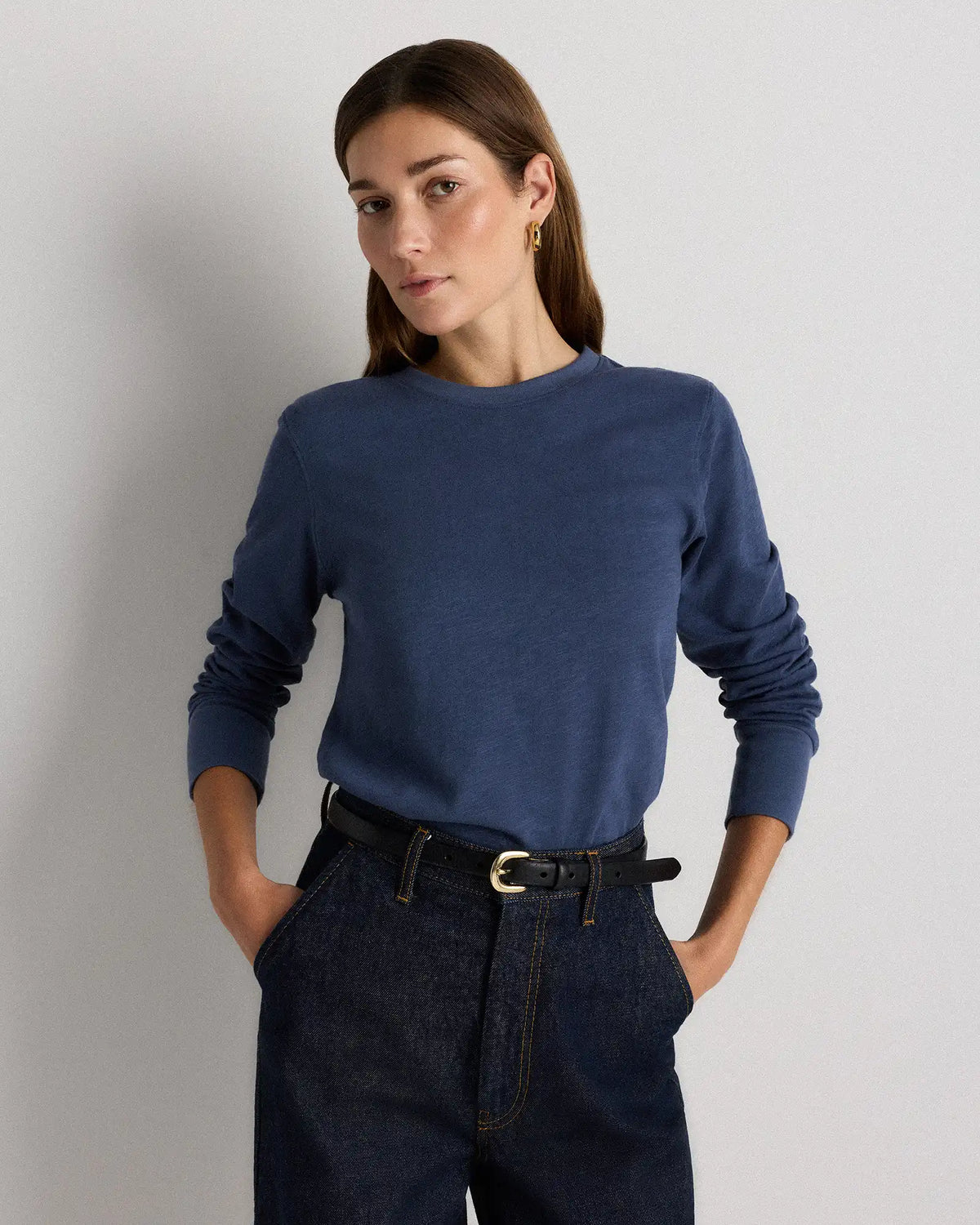 100% Organic Cotton Slub Long Sleeve Tee