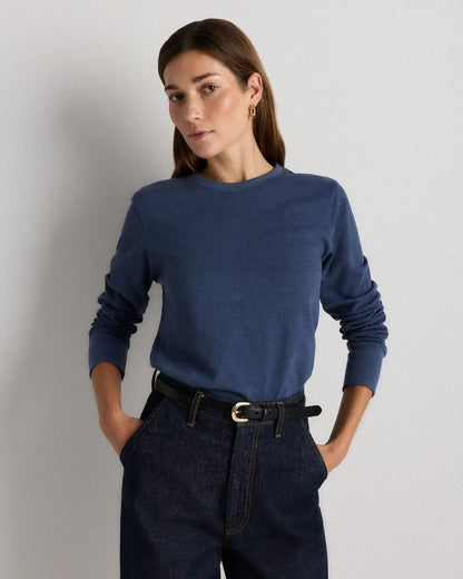 100% Organic Cotton Slub Long Sleeve Tee