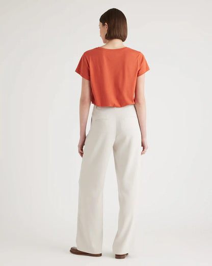 Cotton Modal Crew Neck Swing Tee