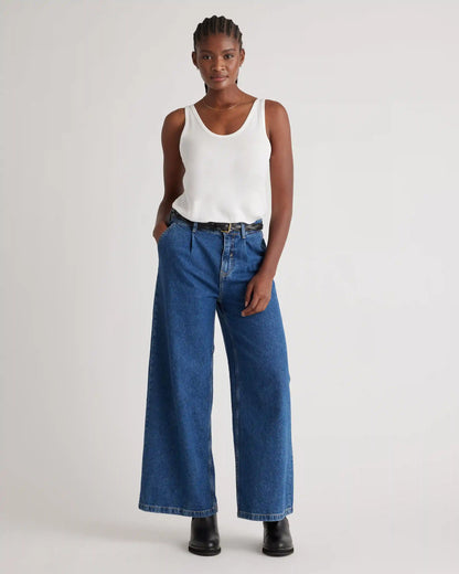 Cotton Modal Double Scoop Neck Tank