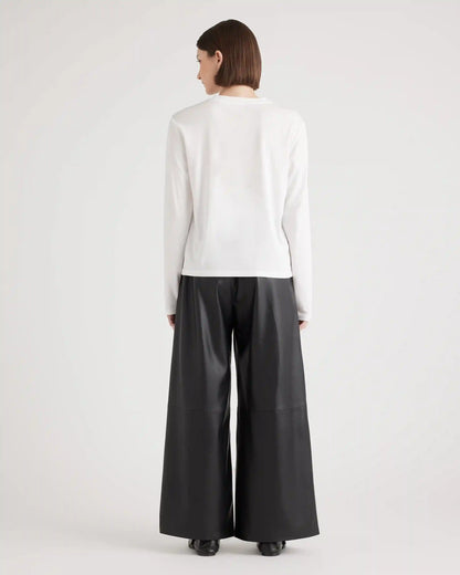 Cotton Modal Relaxed Long Sleeve Tee