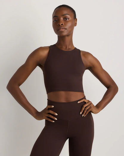 Ultra-Form High-Neck Cropped Tank