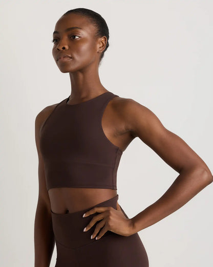 Ultra-Form High-Neck Cropped Tank
