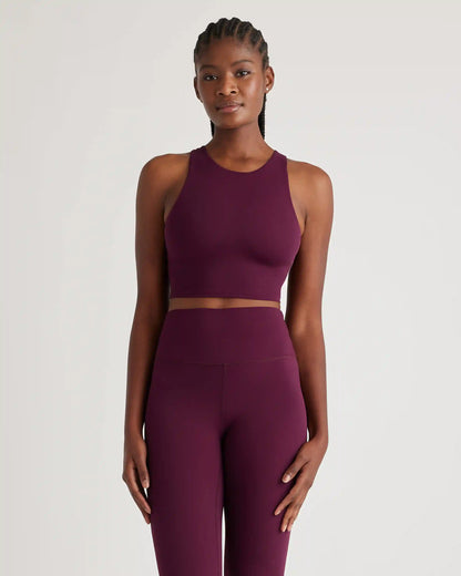 Ultra-Form High-Neck Cropped Tank