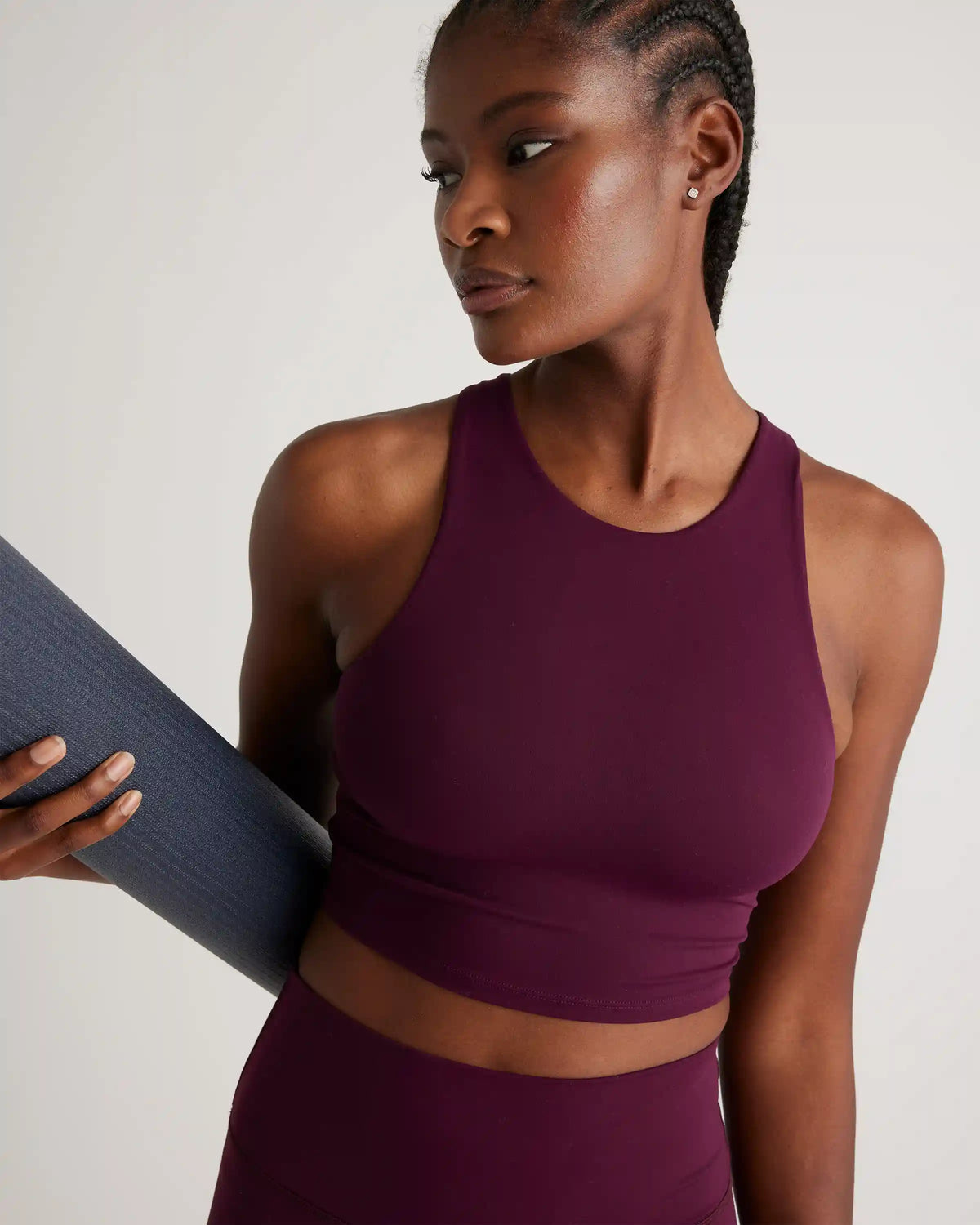 Ultra-Form High-Neck Cropped Tank