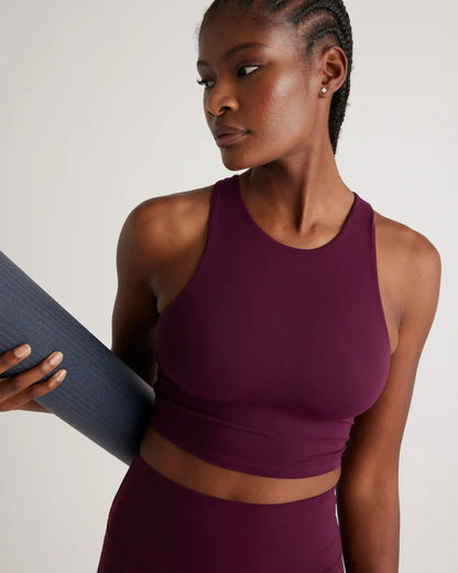 Ultra-Form High-Neck Cropped Tank