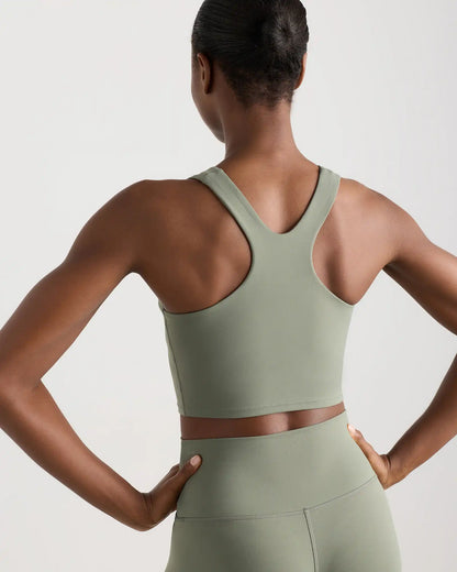 Ultra-Form High-Neck Cropped Tank