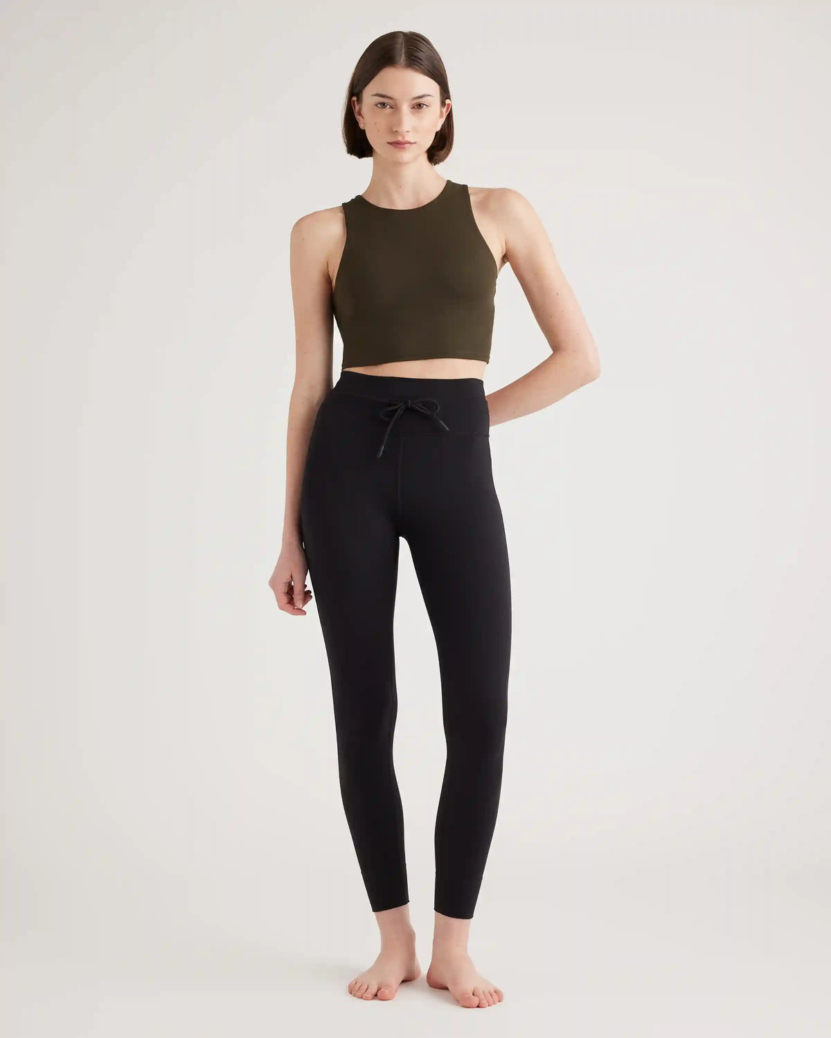 Ultra-Form High-Neck Cropped Tank