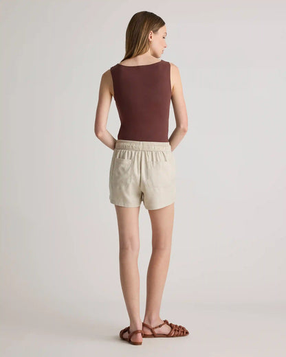 Stretch Cotton Jersey Boat Neck Tank