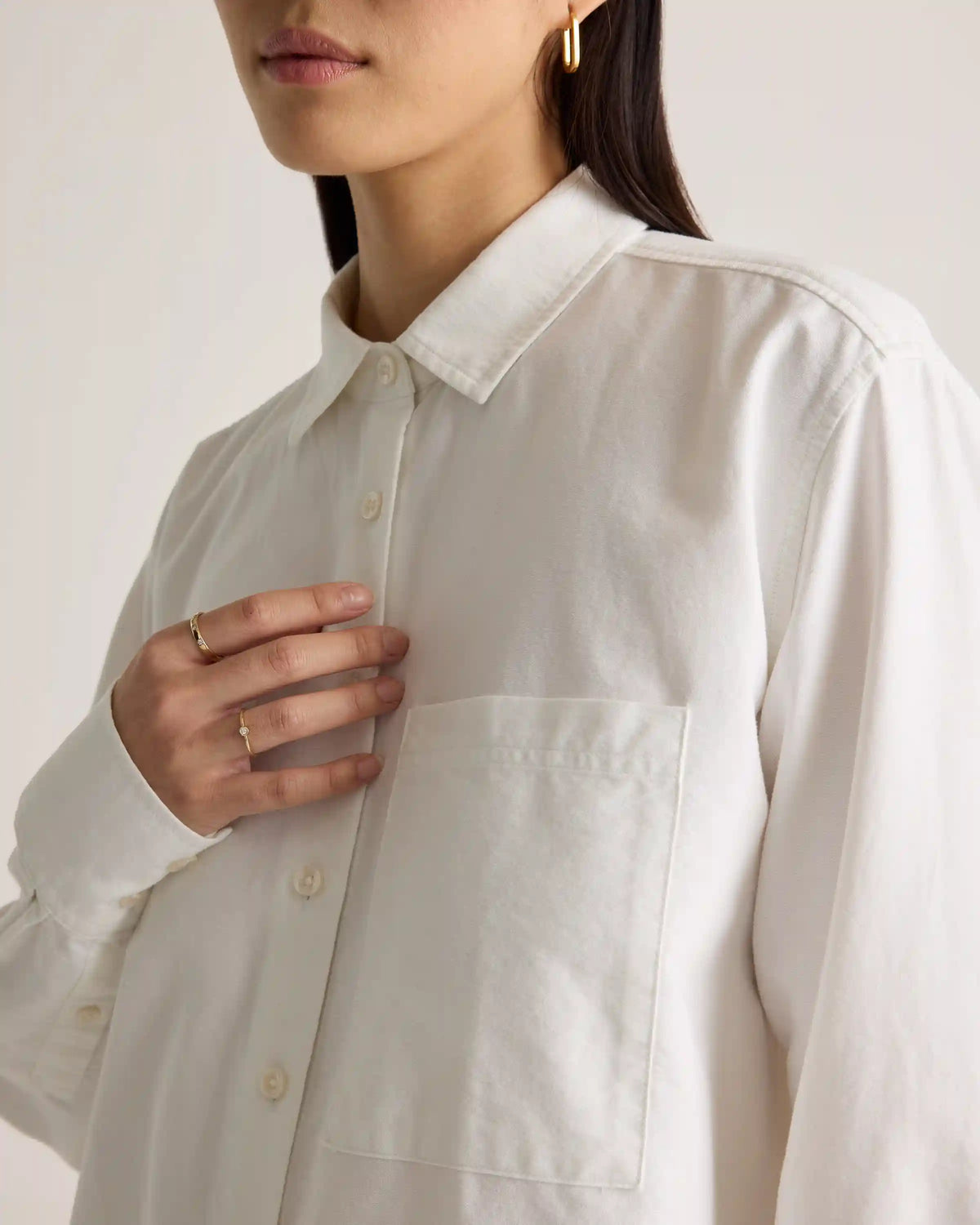 Organic Cotton Relaxed Oxford Shirt