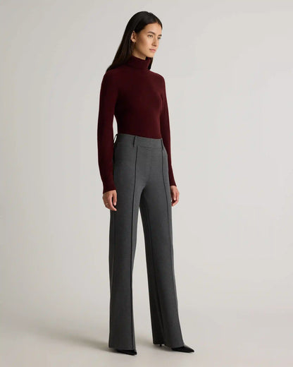Ultra-Stretch Ponte Flare Leg Pants