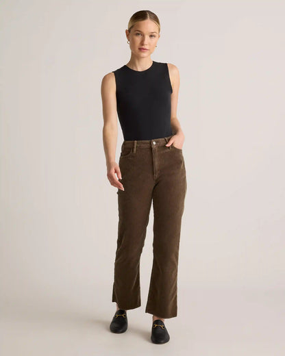 Organic Stretch Corduroy Kick Flare Pants