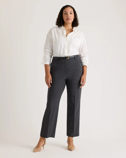 Italian Wool Straight Leg Pants