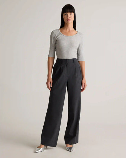Italian Wool Pleated Trouser