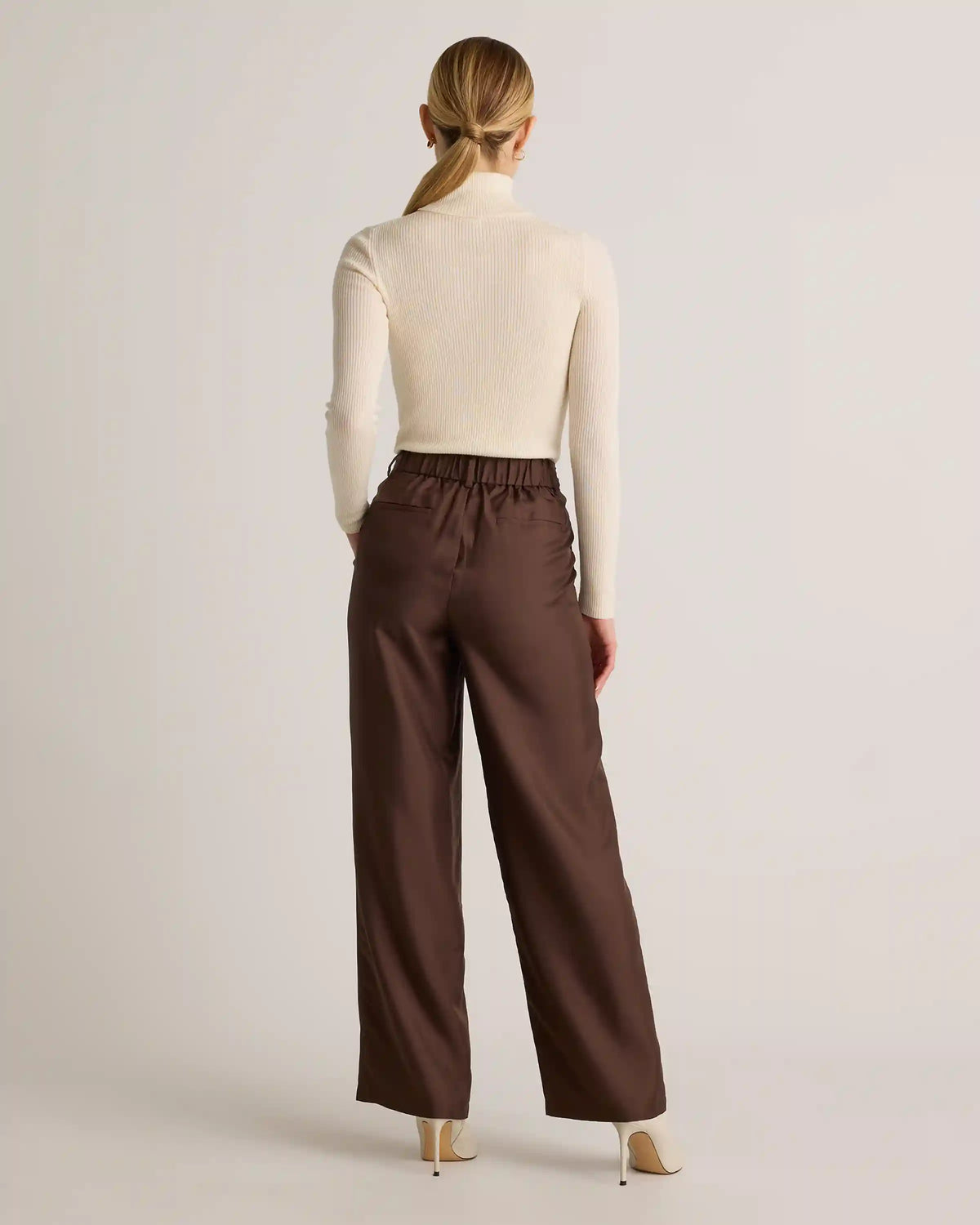 100% Silk Twill Trouser