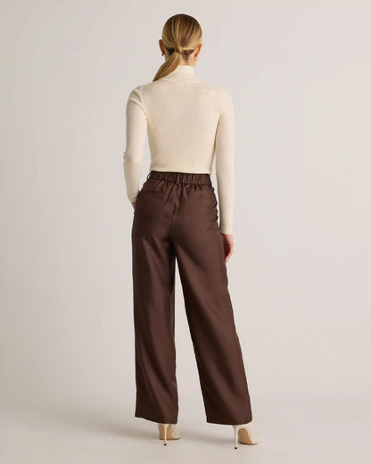 100% Silk Twill Trouser