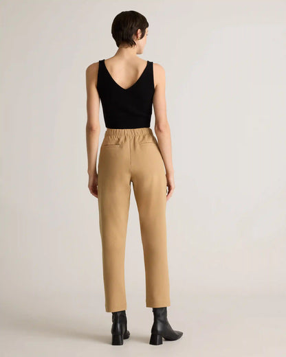 Organic Cotton Double Knit Straight Pants