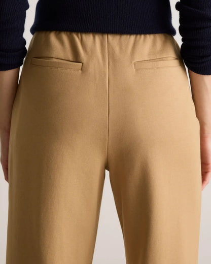 Organic Cotton Double Knit Wide Leg Pants