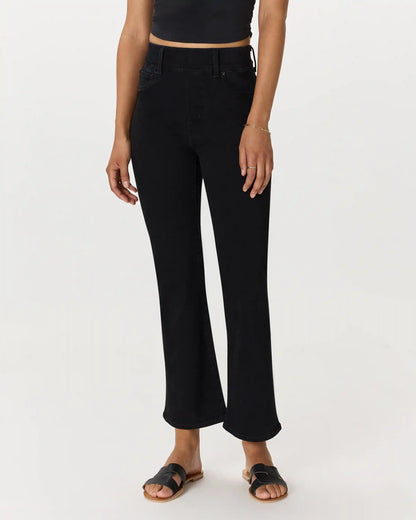 Nina Stretch Pull-On Kick Flare Jeans