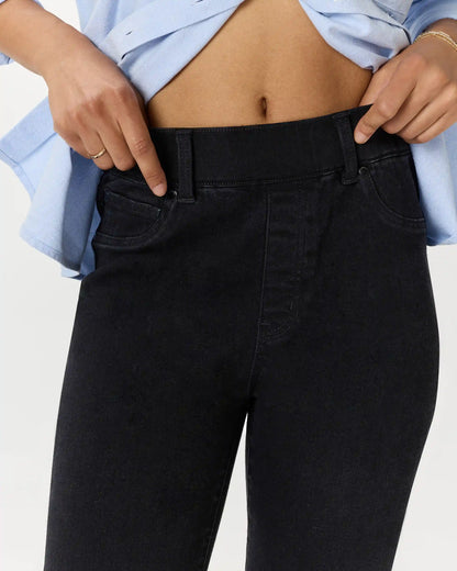 Nina Stretch Pull-On Flare Jeans
