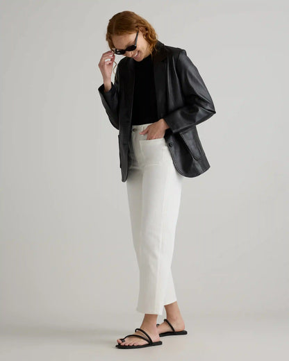 Bella Stretch Patch Pocket Wide Leg Jeans