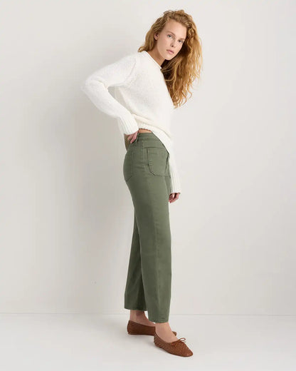 Bella Stretch Patch Pocket Wide Leg Jeans