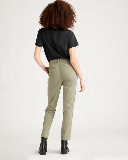Stretch Cotton Twill Girlfriend Chino Pants
