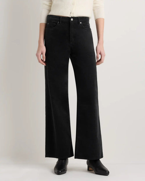Organic Stretch Corduroy Wide Leg Pants