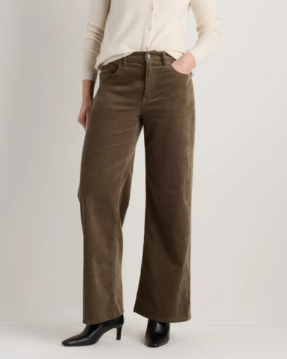 Organic Stretch Corduroy Wide Leg Pants