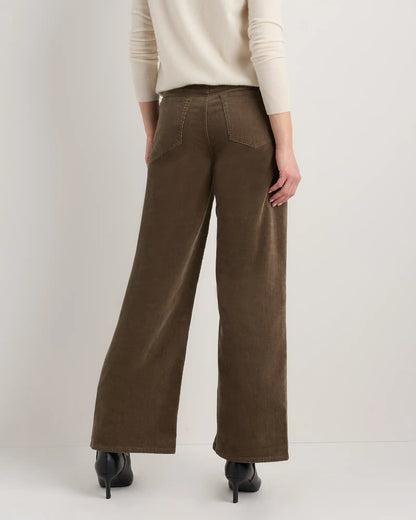 Organic Stretch Corduroy Wide Leg Pants