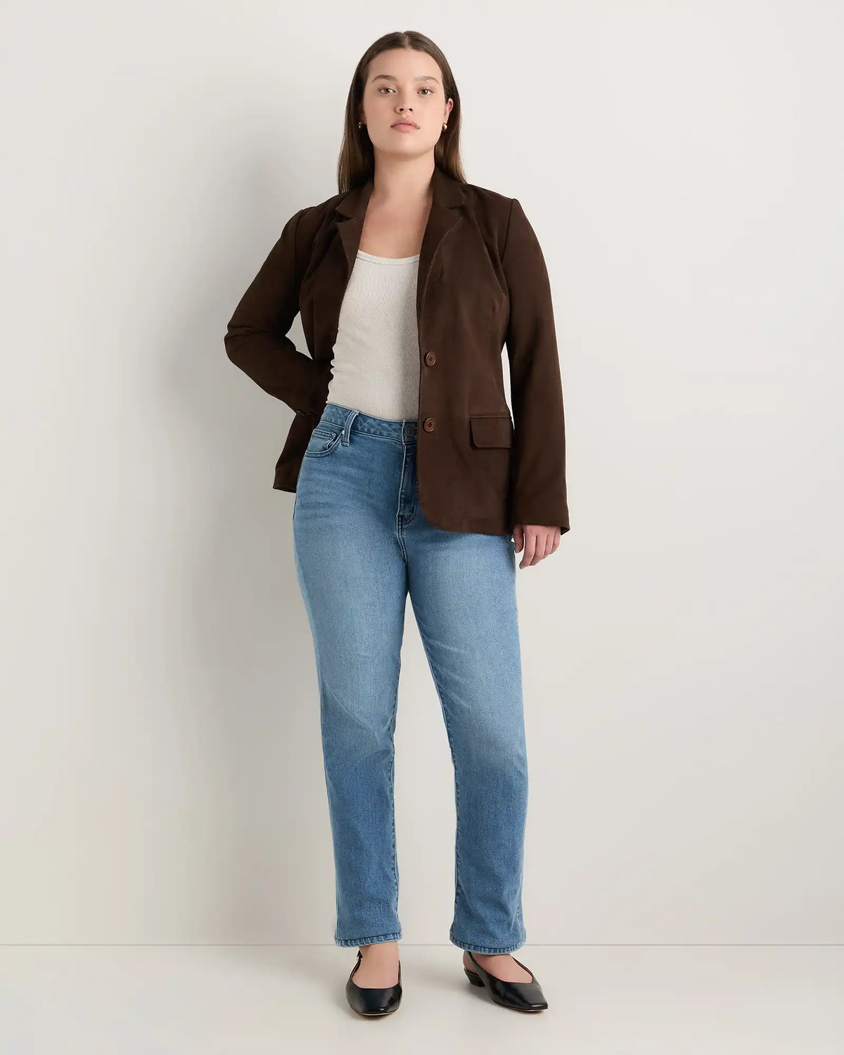 Curvy Bella Stretch Straight Jeans