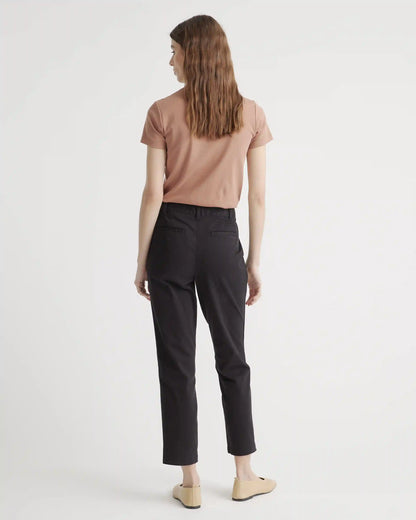 Stretch Cotton Twill Girlfriend Chino Pants