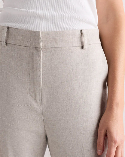 European Stretch Linen Trouser