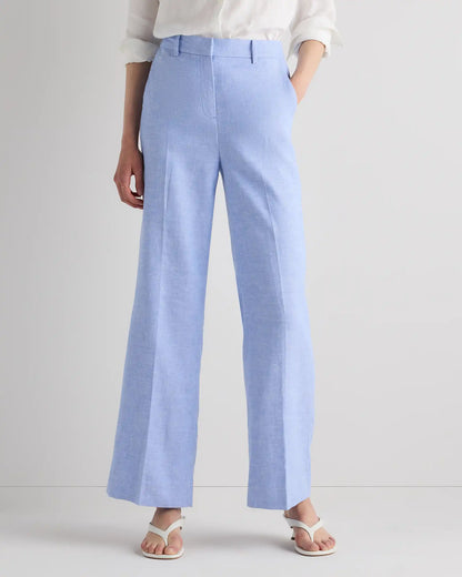 European Stretch Linen Trouser