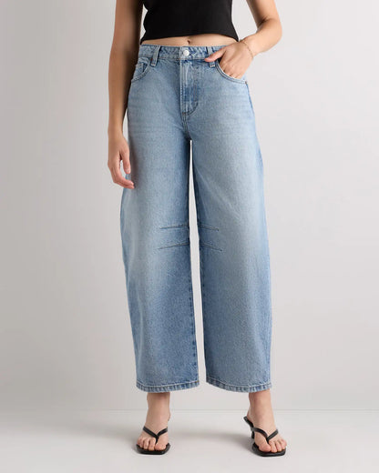 Maya Rigid Exaggerated Barrel Jeans