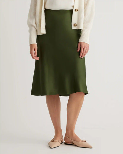 100% Washable Silk Skirt