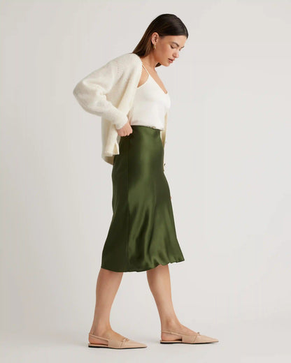 100% Washable Silk Skirt