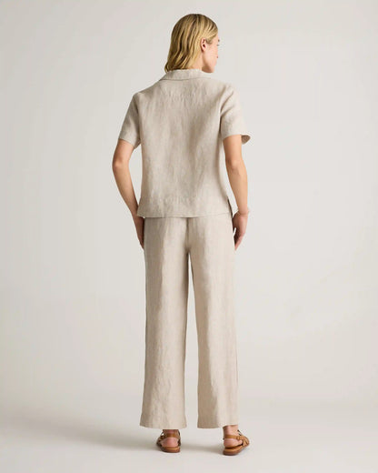 100% European Linen Wide Leg Pants