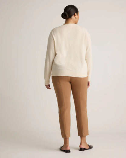 Ultra-Stretch Ponte Pintuck Ankle Pants