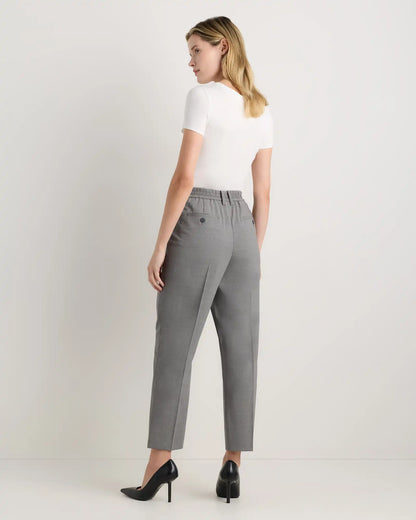 Italian Wool Slim Leg Ankle Pants