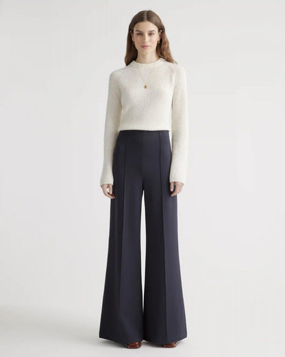 Ultra-Stretch Ponte Super Wide Leg Pants