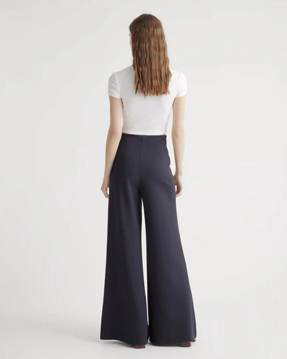 Ultra-Stretch Ponte Super Wide Leg Pants