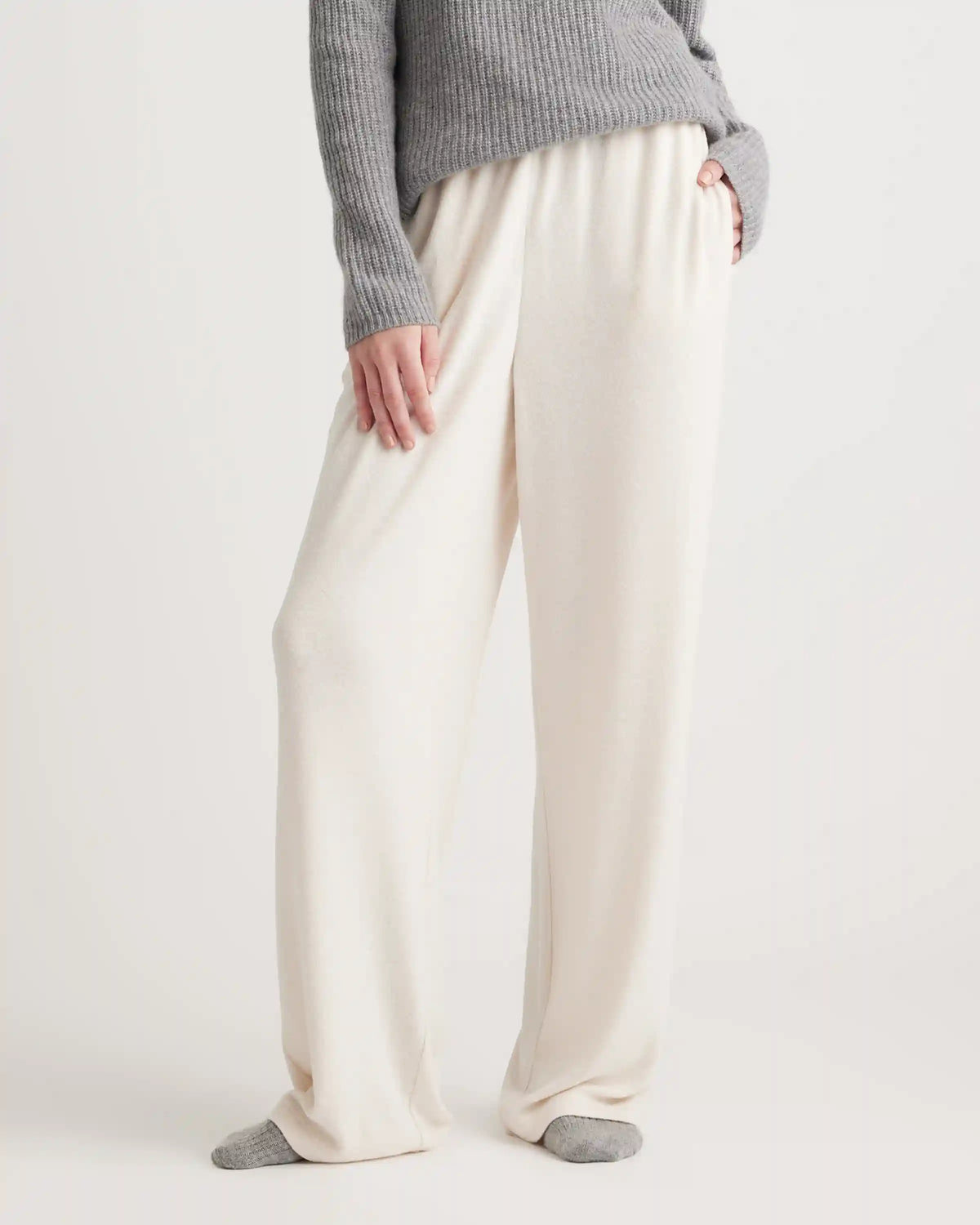 Brushed Lounge Straight Leg Pant