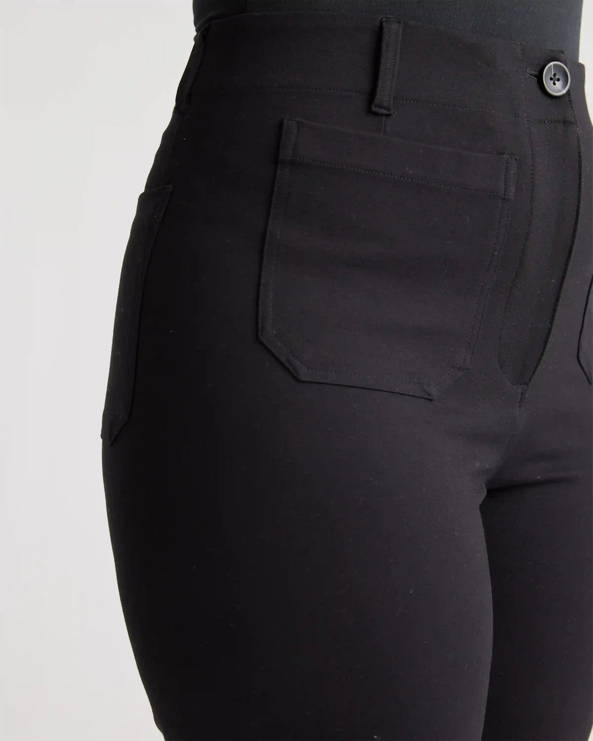 Ultra-Stretch Ponte Cropped Wide Leg Pant