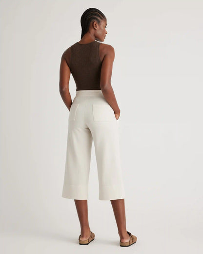SuperSoft Fleece Cropped Wide Leg Pants