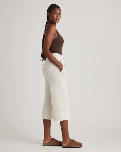 SuperSoft Fleece Cropped Wide Leg Pants