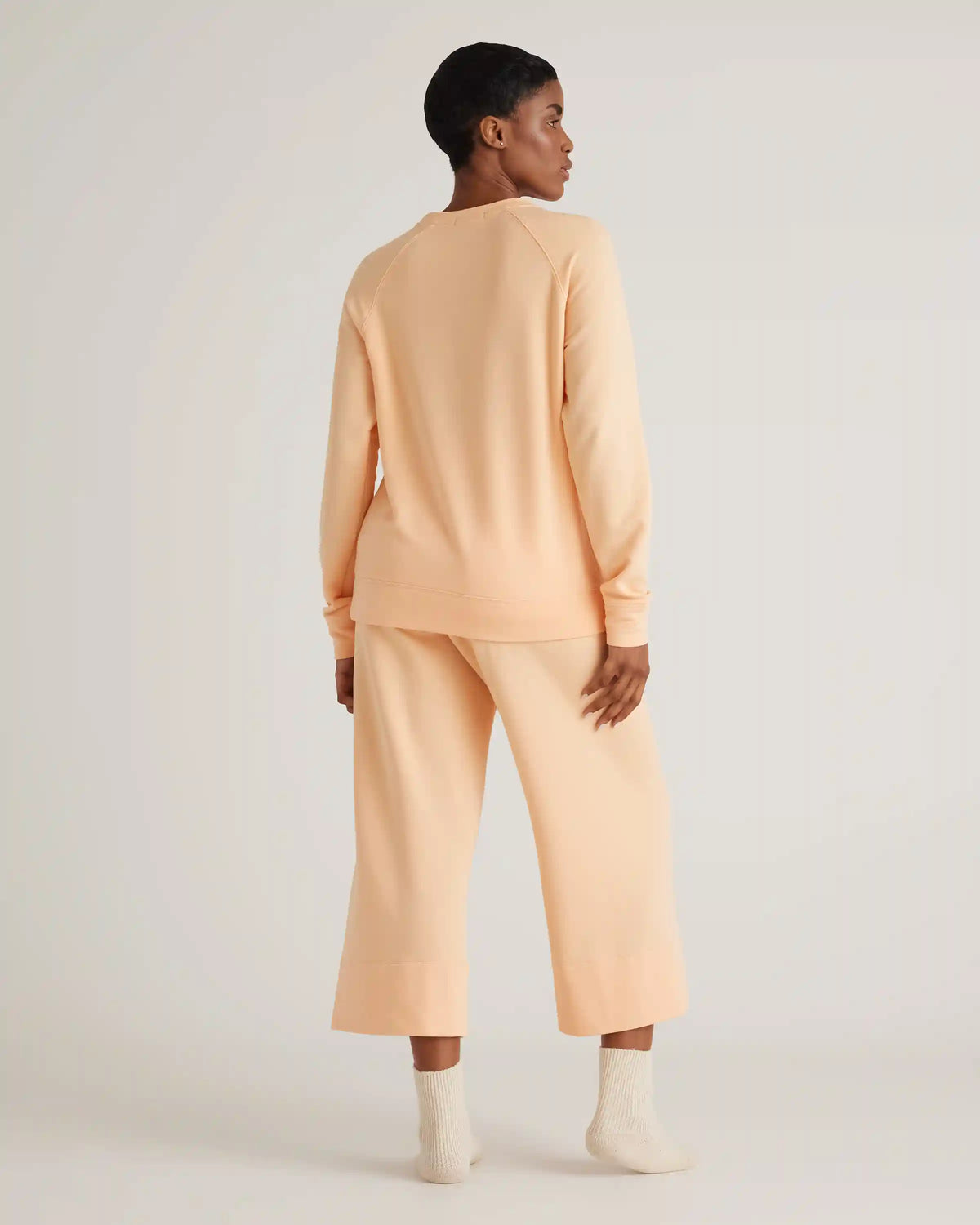 SuperSoft Fleece Cropped Wide Leg Pants